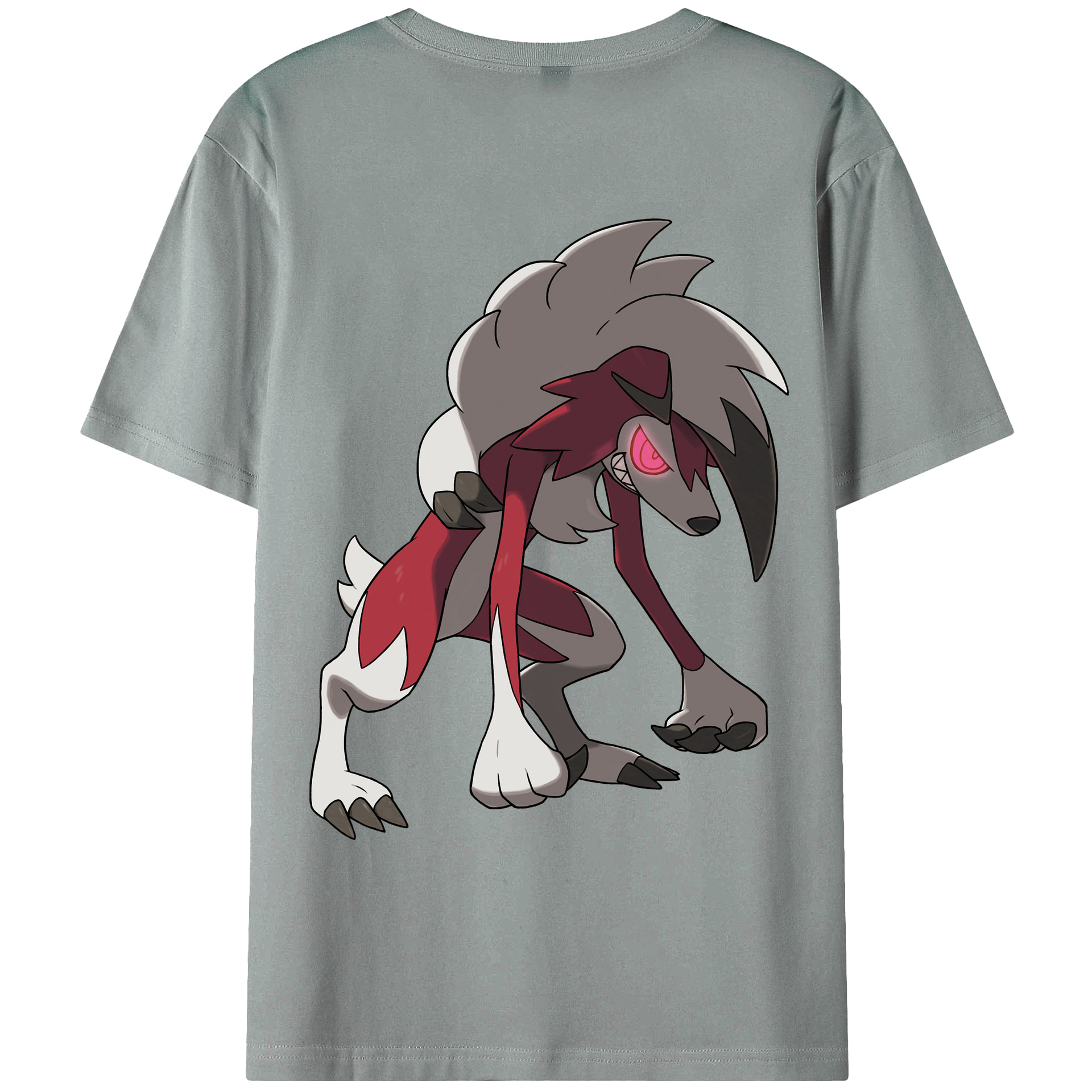 （画像用） ポケットモンスター Pokémon 綿100％ メンズ半袖Tシャツ（バックプリント） 通気性